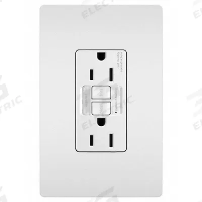 LEGRAND GFCI: Duplex, 5-15, White, GFCI, 125V AC, 15 A - Receptacles with Isolated Grounds