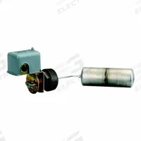TELEMECANIQUE SENSORS Liquid Level Switch: Open On Rise, DPST-2NO, Steel (MPN 9037HG30R). Key specifications — Brand: TELEMECANIQUE SENSORS; Electrical Connection Type: Screw Clamp; Float Rod Angle: 90°; Minimum Media Specific Gravity: 0.85.