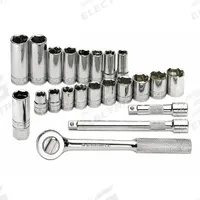 SK PROFESSIONAL TOOLS Socket Wrench Set: 3/8 in Drive, 22 Piece, 6-Point, Metric (MPN 91820). Key specifications — attr1224269: 3/8 in; attr1204638: Drive Tools Included; attr1204650: 10 mm to 19 mm; attr1204658: 7.6 in Fixed, Round Head Ratchet; attr1204673: Socket Bits Not Included; attr1204681: Wrenches Not Included; attr1204688: SK PROFESSIONAL TOOLS; attr1224230: Friction.