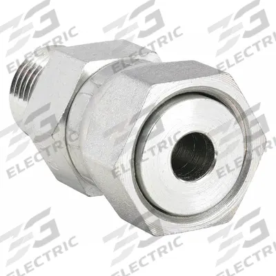 PARKER Compression Fitting Adapter: 3/8 in OD Size, 9/16-18 Thread Size, Compression x ORB - O-Ring Face Seal Steel Compression Fittings