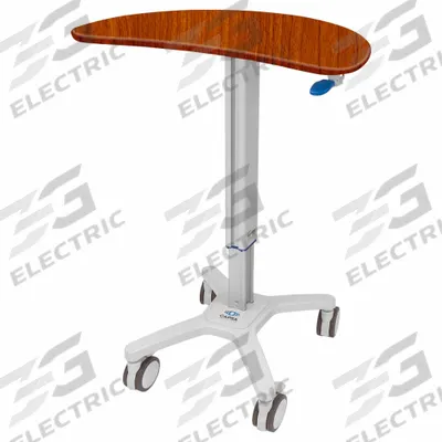CAPSA HEALTHCARE Laptop Cart: Aluminum, (4) Swivel with Brake - Mobile Medical Equipment Workstations