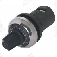EATON Potentiometer: 22 mm Panel Mounting Size, 47,000 ohm Max Resist Rating, Series M22 (MPN M22-R47K). Key specifications — Manufacturer Part Number: M22-R47K; Series: M22; Brand: EATON; Includes Dial Plate: Dial Plate Included; Knob Style: Standard; Bezel Style: Non-Metallic (Silver).