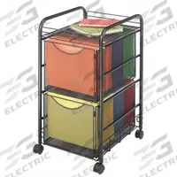 SAFCO Vertical File Cabinet: Black, 2 Drawers, 27 in Overall Ht, 17 in Overall Dp, Steel (MPN 5212BL). Key specifications — attr988670: Powder Coated; attr988694: Steel; attr988691: None; attr988652: SAFCO; attr988656: Black.