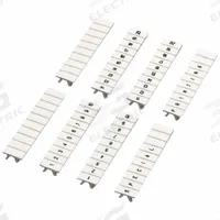 SCHNEIDER Marking Strip: White, 0.21 in Wide Terminal Blocks (MPN NSYTRAB530). Key specifications — Compatible Manufacturer Model Number: NSYTRV; Marking: Numbers 21 to 30; Compatible with Product Type: 0.21 in Wide Terminal Blocks; Brand: SCHNEIDER.