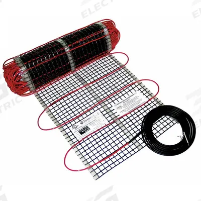 THERMOSOFT Under Floor Electric Heating System: 1,800 W Watt Output, 100 ft Overall Lg - Under Floor Electric Heating Systems