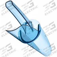 SAN JAMAR Ice Scoop: Blue, Polycarbonate, 6 in Wd, Dishwasher Safe, NSF, 6 oz Capacity - Min (MPN SI5500). Key specifications — Dishwasher Safe: Yes; Material: Polycarbonate; Brand: SAN JAMAR.