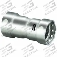 VIEGA MEGAPRESS Crimp Coupling Fitting: 1 in Pipe x 1 in Pipe Size, Press-fit x Press-fit, FKM (MPN 91110). Key specifications — Brand: VIEGA MEGAPRESS.