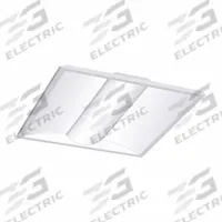 COLUMBIA Recessed Troffer: 2 ft Lg, 2 ft Wd, 3,250 lm_3,750 lm_5,000 lm, 3500K/4000K/5000K, 45 W (MPN CLT22-LSCS-EDD). Key specifications — attr1261884: 120 to 347V AC; attr1261878: COLUMBIA; attr1261883: (3) Lamp T8; attr1261870: 4000K; attr1261880: Yes.