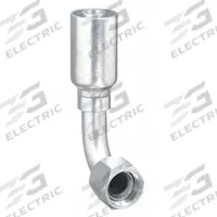 WEATHERHEAD Hydraulic Crimp Fitting: Steel x Steel, 90° Elbow, -8 For Hose Dash Size, JIC x Crimp (MPN 08E-670). Key specifications — Fitting Gender: Female x Genderless; Fitting Connection Type: JIC x Crimp; Thread Size: 7/8"-14; For Hose Dash Size: -8; Brand: WEATHERHEAD.