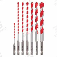 MILWAUKEE Hammer Drill Bit Set: 1/2 in_1/4 in_1/8 in_3/8 in_3/16 in_5/16 in_5/32 in Drill Bit Size (MPN 48-20-9057). Key specifications — attr277146: MILWAUKEE.