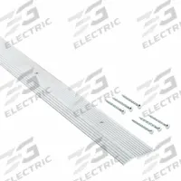 APPROVED VENDOR Carpet Seam Binder: Aluminum, Silver, Polished, 1 3/8 in Overall Wd, 6 ft Overall Lg (MPN 2RRU4). Key specifications — Material: Aluminum; Brand: APPROVED VENDOR.