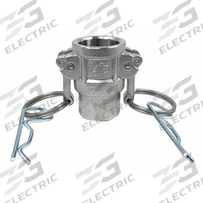 APPROVED VENDOR Cam and Groove Coupling: 1/2 in Coupling Size, 1/2"-14 Thread Size, 1 61/64 in Overall Lg - Type D Stainless Steel Cam & Groove Fittings