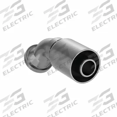 PARKER Hydraulic Crimp Fitting: Steel x Steel, 45° Elbow, -16 For Hose Dash Size - Crimp Hydraulic Hose Fittings with Flange Connection