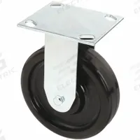 APPROVED VENDOR Plate Caster: Rigid, No Brake, Phenolic, 6 in Wheel Dia., 1 1/2 in Wheel Wd, Rigid (MPN 02TM06101R001GN). Key specifications — Brand: APPROVED VENDOR; Wheel/Tread Color: Black; Roll Up: Rigid.