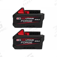 MILWAUKEE Battery Pack: M18™, 6 Ah, 2 Batteries Included, 18V DC (MPN 48-11-1861, 48-11-1861). Key specifications — attr1278107: Oil-Resistant.