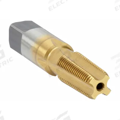 CHICAGO-LATROBE Pipe and Conduit Thread Tap: 1/8"-27 NPT, 4 Flute, Semi-Bottoming Chamfer (MPN 385385) - General Purpose Pipe Taps