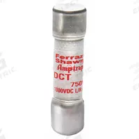 Solar Fuse: DCT Series, Fast-Acting, 20 A, 1,000 V DC (MPN DCT20-2). Key specifications — Series: DCT; Brand: MERSEN; Voltage Compatability: AC/DC.