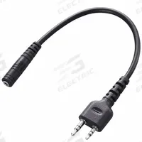 ICOM Audio Adapter: Fits Icom, For ID-51A, IP100H Series, From 2-Pin, To 3.5mm Std, 1/8 in Lg (MPN OPC2006LS). Key specifications — Compatible Radio Brand: Icom; Radio Connection Adapting From: 2-Pin; Accessory Connection Adapting To: 3.5mm Standard; Connector Type: 2.5 mm/3.5 mm Stereo Plug; Manufacturer Part Number: OPC2006LS; Brand: ICOM; Product Type: Audio Adapter; Compatible Radio Manufacturer Model Number: ID51E.