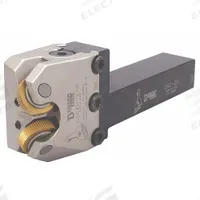 DORIAN Knurling Holder: 1 in Shank Wd, 4 1/2 in Shank Lg, 6 3/4 in Overall Lg, 2 Knurls Required (MPN CNC-100-2-R)