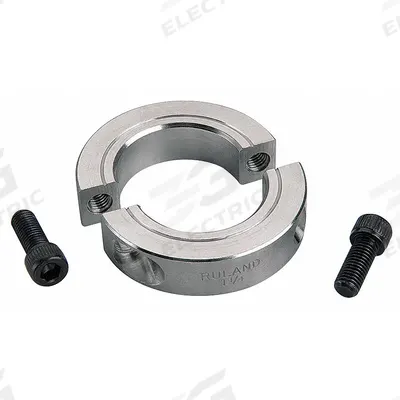 RULAND MANUFACTURING Shaft Collar: 2-Piece, Inch, Round, Clamp-On, 2 5/8 in Bore Dia, Aluminum - Aluminum Shaft Collars