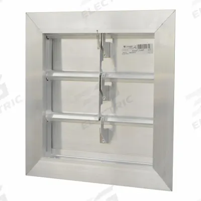 CANARM Manual Damper: For 16 in Fan, For 16 in Nominal Duct Dia, 3, 16 in H, 16 in W - Wall-Mount Backdraft Dampers