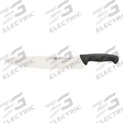 ZWILLING J.A. HENCKELS Knife: Straight, 11 1/2 in Overall Lg, Stainless Steel Blade, Black Handle (MPN 32208-304). Key specifications — Sub-brand: Twin Master; Brand: ZWILLING J.A. HENCKELS; Blade Material: Stainless Steel; Blade Type: Straight; Edge Style: Fine Edge; Forged/Stamped: Stamped; Handle Color: Black; Handle Material: Polypropylene.