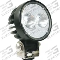 GROTE Vehicle Work Light: Round, Flood, LED, Bracket, Pigtail, Universal, Surface Mount, Black (MPN 64G01). Key specifications — Housing Color: Black; Brand: GROTE; Electrical Connection: Pigtail; Installation Type: Removable.