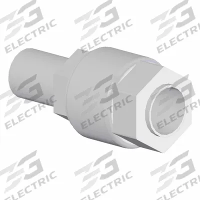 SMC Straight Adapter Fitting: 26 11/16 mm Pipe x 1 in OD Size, Threaded x Compression - PFA Compression Tube Fittings