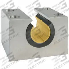 THOMSON Mounted Plain Linear Bearing: Single, 1 1/8 in Inside Dia, Polymer, PLBM, 0.331 in (MPN PLBM30OPN). Key specifications — Liner: Polymer; Material: Anodized Aluminum.