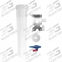 NEPHROS Water Filter Housing: 3/4 in Connection Size, NPT, 5 in Overall Dia, 23 in Overall Ht (MPN 70-0127). Key specifications — Brand: NEPHROS; Color: White; Housing Material: Polypropylene.