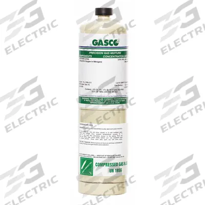 GASCO Calibration Gas: Air, Disposable, +/-5% Accuracy, CH2FCF3, Calibration Gas - Calibration Gases for Portable Gas Detectors