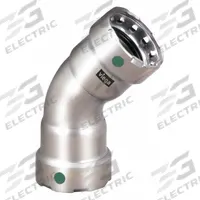 VIEGA MEGAPRESS Crimp Elbow Fitting: 1/2 in Pipe x 1/2 in Pipe Size, Press-fit x Press-fit, EPDM (MPN 90055). Key specifications — Brand: VIEGA MEGAPRESS.