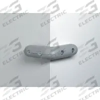 PAWLING CORP Corner Guard: PVC, Screw-In, Tan, 8 in Leg Wd, 1 in Thick, 1 in Overall Ht, Two Legs (MPN EB-8-0-3). Key specifications — Brand: PAWLING CORP; Color: Tan; Number of Legs: Two.