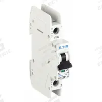 EATON IEC Miniature Circuit Breaker: 20 A Amps, 48V DC, 14kA at 277/480V AC, Screw Clamp, FAZ-NA (MPN FAZ-C20/1-NA-SP). Key specifications — Brand: EATON; DC Voltage Rating: 48V DC; Max. AIR Rating: 14kA at 277/480V AC; Terminal Connection: Screw Clamp; AC Voltage Rating: 277/480V AC.