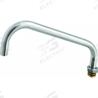 T&S BRASS Spout: Spout, Double-Bend, Swivel Spout, Brass, Chrome, 55.25 gpm Flow Rate, Nozzle (MPN 114X). Key specifications — Includes: Nozzle; Product Type: Spout; Spout Style: Swivel; Body Material: Brass; Brand: T&S BRASS.