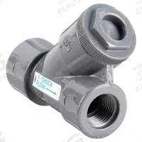 HAYWARD Y Check Valve: Piston, Y-Style Valve Body, 3 in Pipe Size, FNPT x FNPT, PVC, For Water Media (MPN YC10300T). Key specifications — Brand: HAYWARD.