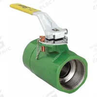 SHARPE Manual Two-Way Ball Valve: 2 in, Ductile Iron, Straight, FNPT x FNPT, Std Port Ball Port (MPN 4353014960). Key specifications — Brand: SHARPE; Handle: Locking Lever.