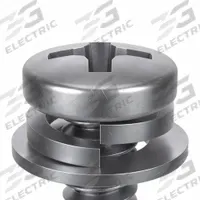 SEMS Screw: Flat/Split Lock, #8-32 Thread Size, 1 in Lg, Stainless Steel, Passivated, Pan, 10 PK (MPN 1-PPX-8C-100). Key specifications — Drive Size: #2.