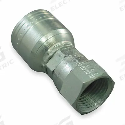 AEROQUIP Hydraulic Crimp Fitting: Steel x Steel, Straight, -20 For Hose Dash Size - Aeroquip Crimp Hydraulic Hose Fittings with JIC Connection