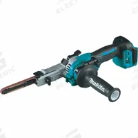 MAKITA Cordless Band File: LXT®, Bare Tool, 3/8 in Belt Wd, 21 in Belt Lg, 160° Rotation, 5,600 SFPM (MPN XSB01Z). Key specifications — attr663644: Band File; attr663651: Cordless; attr663658: Bare Tool; attr663657: LXT®; attr663654: Bare Tool; attr663663: MAKITA.
