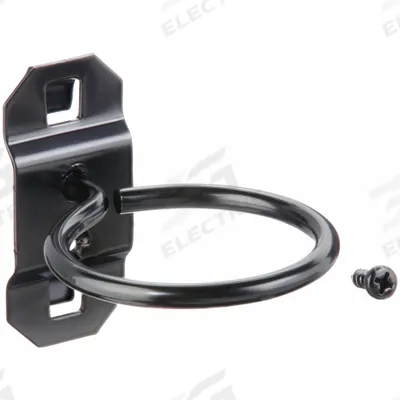 APPROVED VENDOR Single Ring Tool Holder: 2 1/2 in x 2 in, Screw-In, Surface - Ring Toolholders for Square-Hole Pegboard