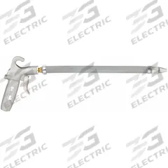 GUARDAIR Air Gun: Pistol-Grip Grip, Aluminum, 1/4 in Female NPT, 1 Nozzle(s), Flex, Focused, 24 in (MPN 80FLEX24). Key specifications — attr1328526: Aluminum; attr1328500: Hanging Hook; attr1328508: GUARDAIR; attr1328515: No; attr1328533: Yes.