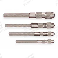 STARRETT Pin Vise: Pin Vise, 5.1 mm Max Size - mm, 0.01 in Min Size - Inch, Knurled Grip, Round (MPN S240Z). Key specifications — attr1181472: Knurled; attr1181473: Round; attr1181474: 3.65 in; attr1181475: No; attr1181485: STARRETT.