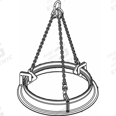 CALDWELL Manhole Sleeve Lifter: Manhole Sleeve Lifter, 1,500 lb Working Load Limit - Manhole Sleeve Lifters