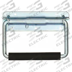 MONROE PMP Folding Pull Handle: Unthreaded Holes, Steel, Silver, #8 Screw Size, 0.75 in (MPN PH-0293). Key specifications — Brand: MONROE PMP; Projection Type: Non-Recessed; Material: Steel; Finish: Zinc Plated; Color: Silver; Folding Type: Folding; Mounting Type: Unthreaded Holes; Screw Size: #8.