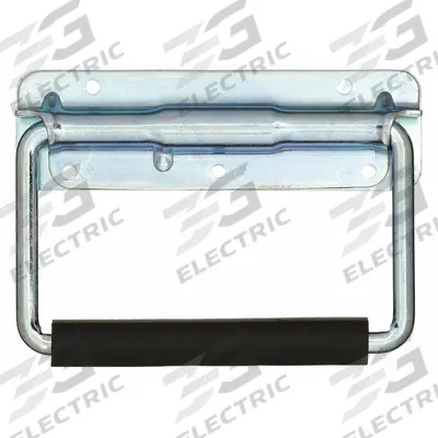 MONROE PMP Folding Pull Handle: Unthreaded Holes, Steel, Silver, #8 Screw Size - Folding Pull Handles