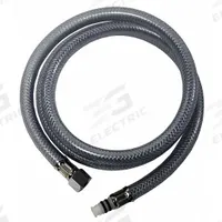 DANCO Supply Hose: Plastic, Clear, 48 in Overall Lg, 1/4" Sprayer Connection Size (MPN 9D00010341). Key specifications — Sprayer Connection Size: 1/4"; Brand: DANCO; Color/Finish: Clear; Material: Plastic; Product Type: Supply Hose.