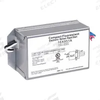 APPROVED VENDOR CFL Ballast: 120V AC, 1 Lamps Supported, 13 W Bulb Watt, 4 in Overall Lg (MPN 16X951). Key specifications — Lamp Types Supported: (1) F13DBX; Brand: APPROVED VENDOR; Number of Lamps Supported: 1.