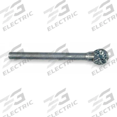 WIDIA METAL REMOVAL Carbide Bur: Ball, SD-1L6, Double Cut, 1/4" Head - Double-Cut Ball Burs