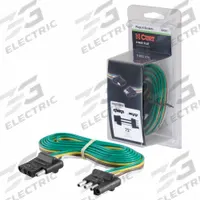 CURT Automotive Electrical Plug: 4-Way, Rubber, 16 ga Wire Gauge, Trailer and Tow Vehicle, Wire (MPN 58051)